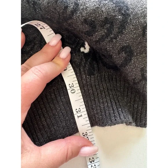 Cakeworthy‎ x Disney Haunted Mansion Cardigan Gray Spooky Eyes Knit Sweater Sz L - Picture 7 of 9